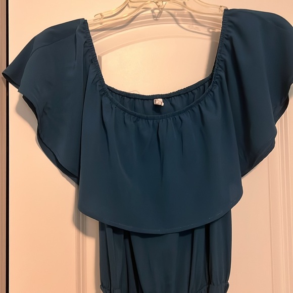 Women’s large blue jumpsuit romper - Picture 4 of 4